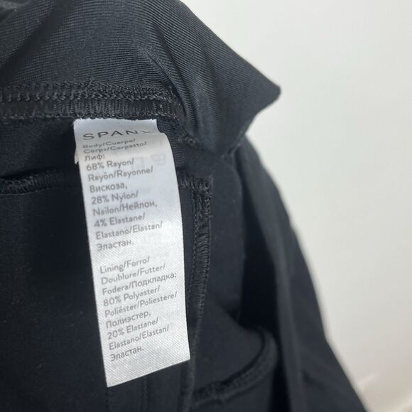 Spanx Perfect Pants Black Womens Small Slimming Work High Rise Skinny Ponte - Picture 8 of 8